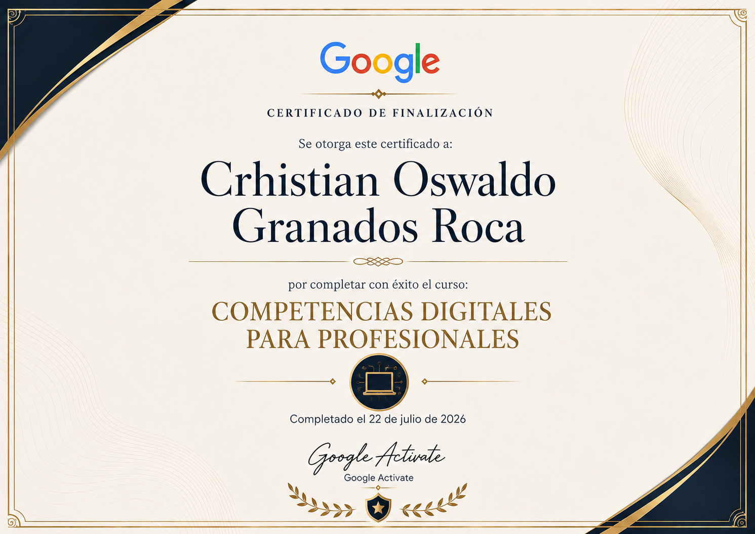 Certificación Competencias Digitales para Profesionales